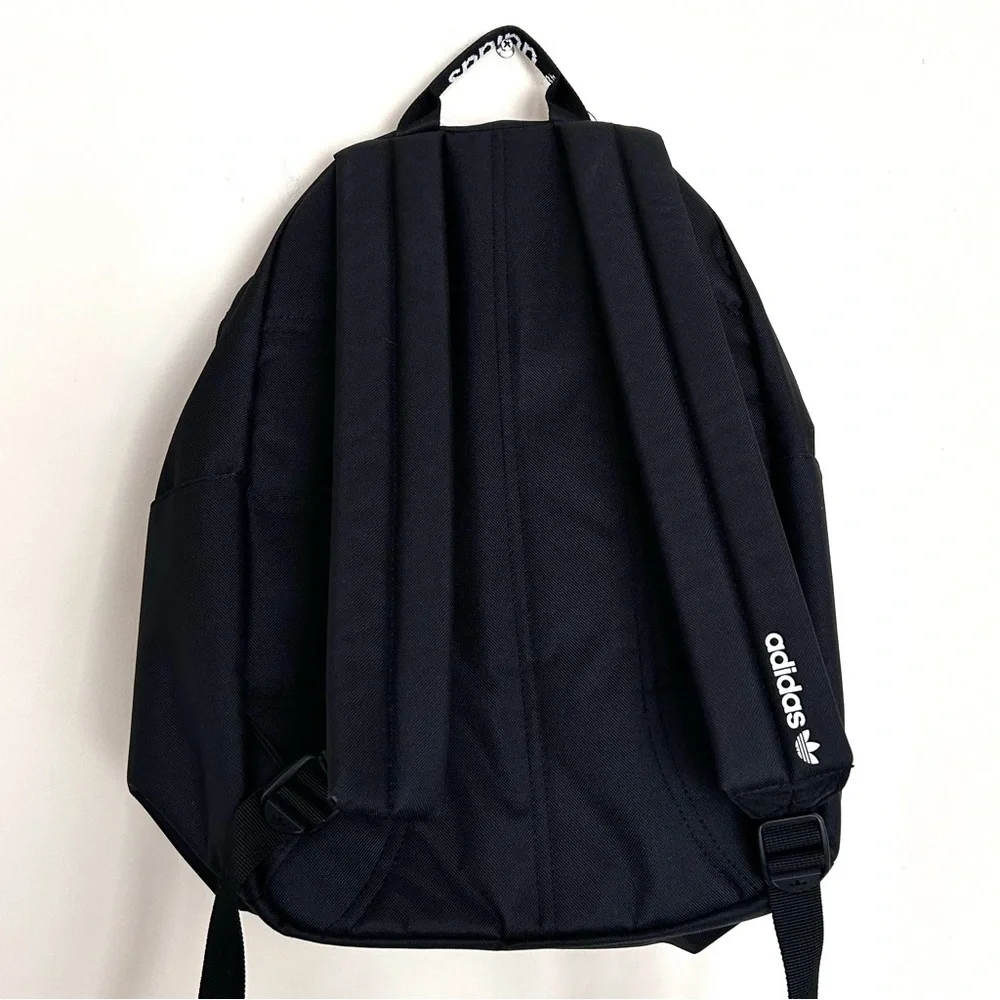 NWT Adidas Black Backpack with White Trefoil Logo
